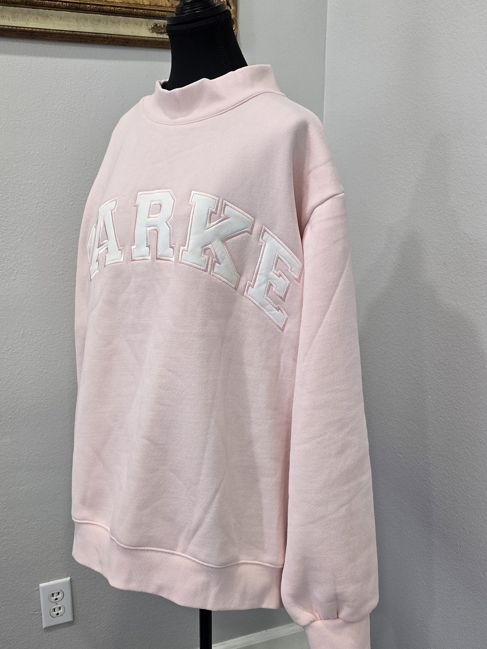 Parke Varsity Mockneck Rose White XXL Sold Out Mommy & Me Collection - Picture 2 of 14